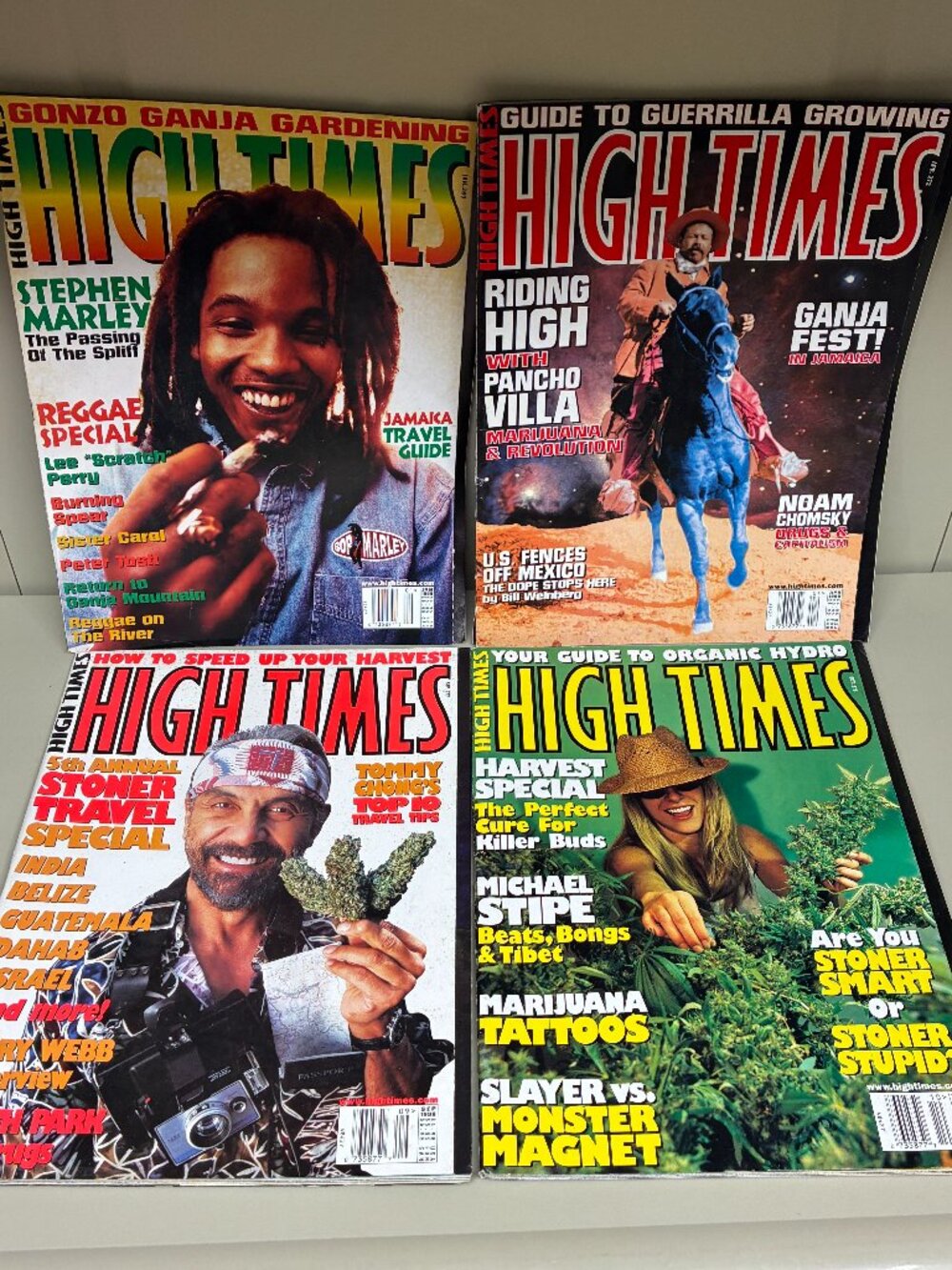 Vintage High Times Magazine Lot 4 1998 Stephen Marley Reggae Pancho Villa Stoner